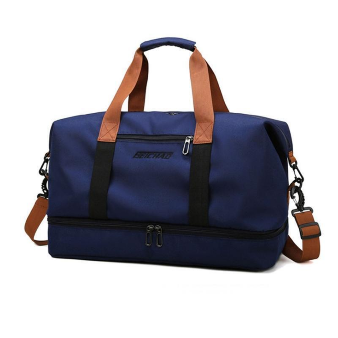 TravelMate Large Travel Bag with Multiple Compartments and Durable Zipper