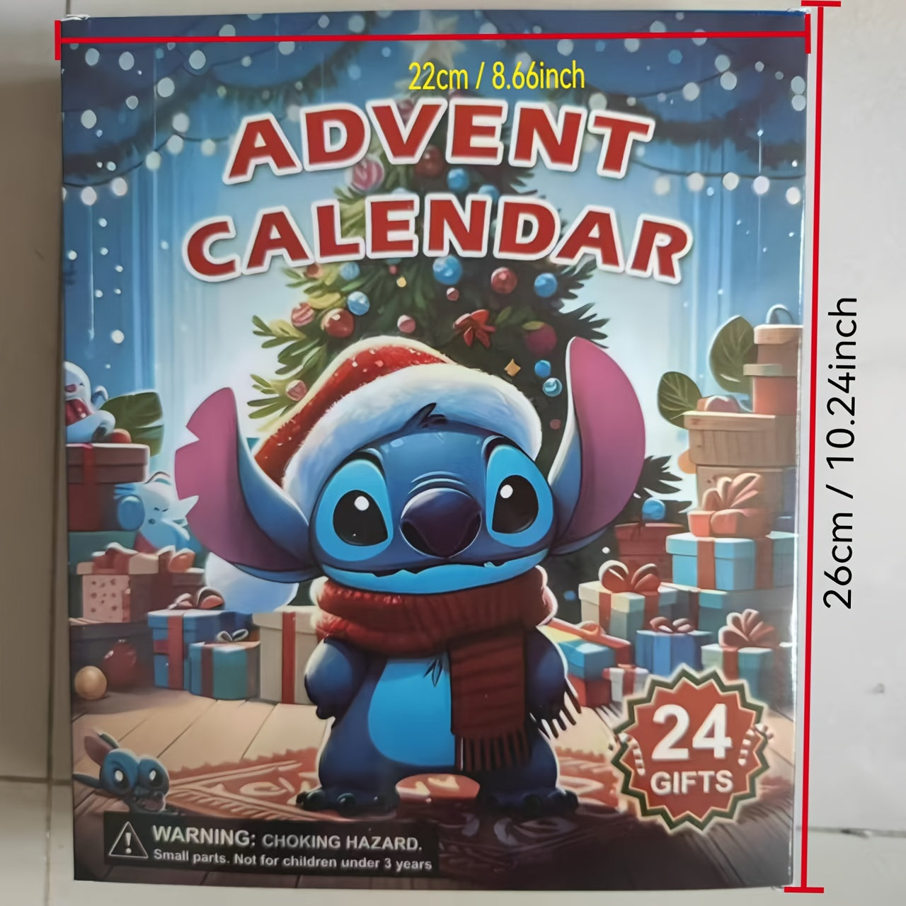 Stitch Advent Calendar Play Set | 24-Piece Interactive Holiday Surprise