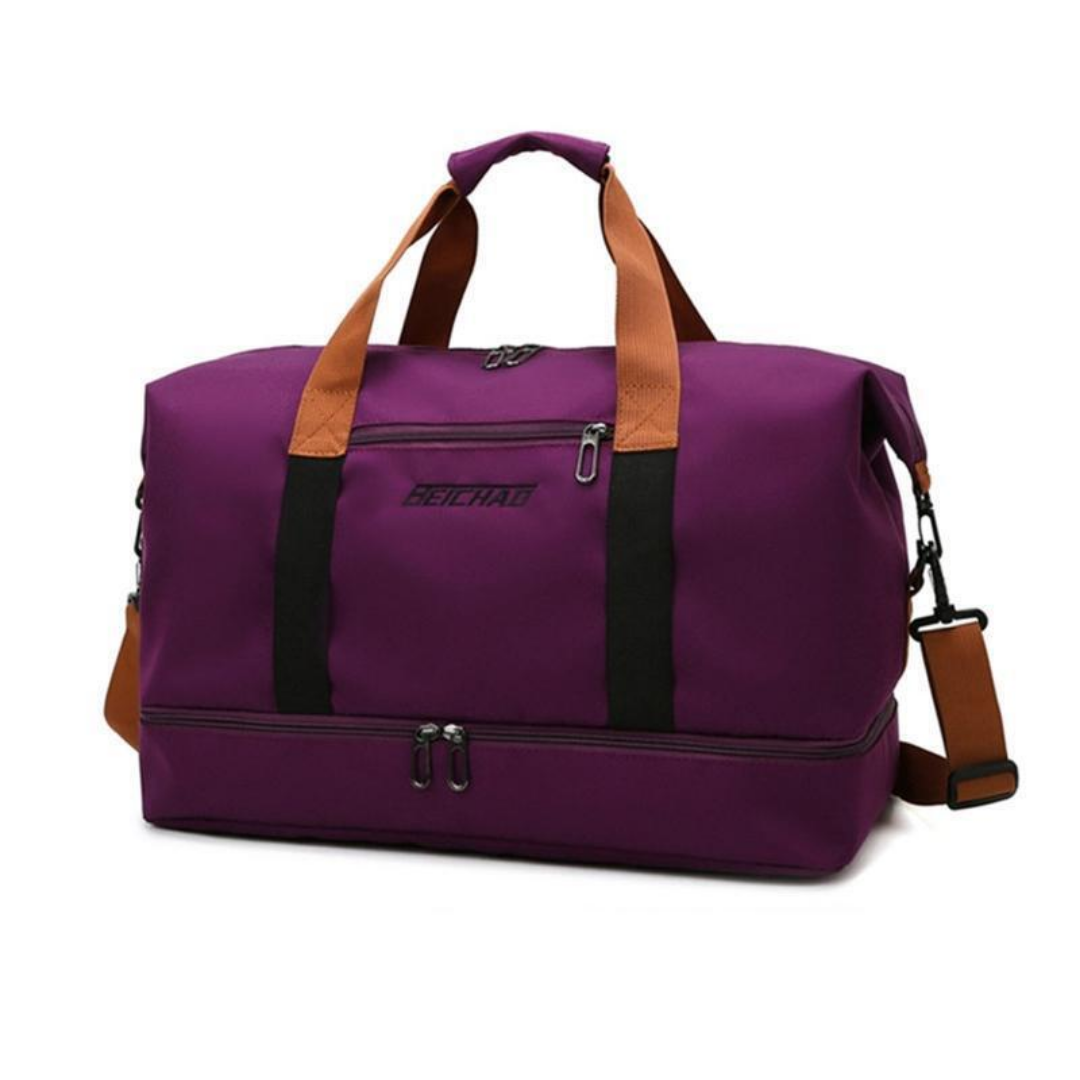 TravelMate Large Travel Bag with Multiple Compartments and Durable Zipper