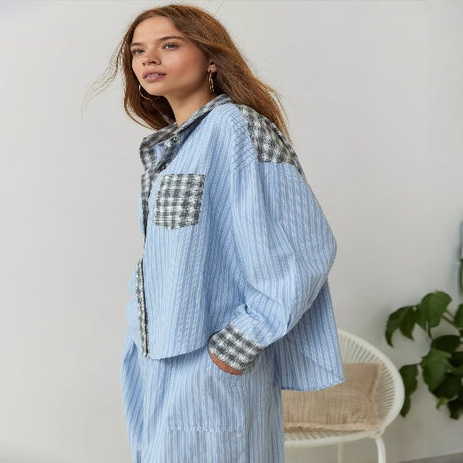 Orlyn | Cozy Long Sleeve and Loose Pajama Set for Night