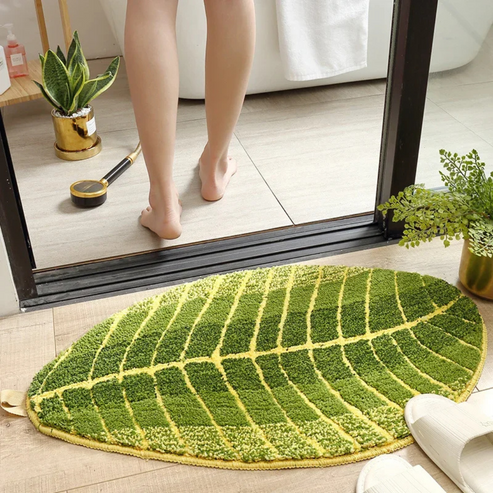 LeafLuxe - Oval Doormat Nature-Inspired Rug