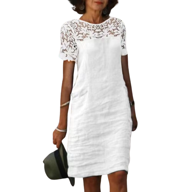 Ella Short Sleeve Summer Dress for Women with Relaxed Fit