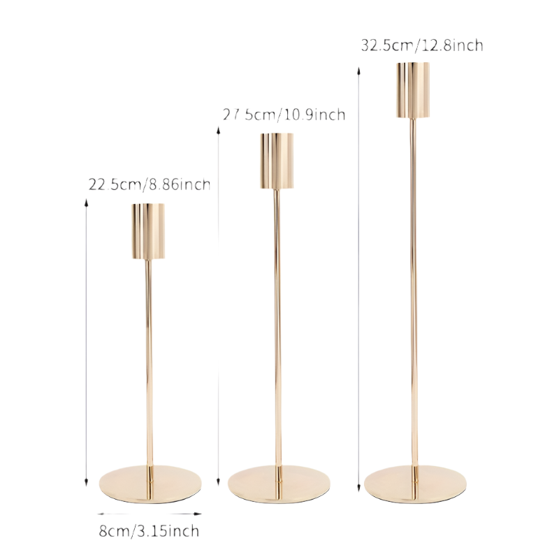 GlowThorne 3-Piece Decorative Candle Holder Set