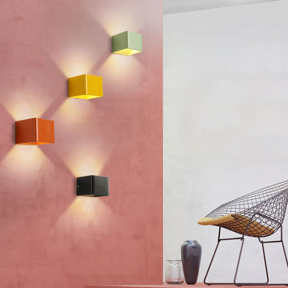 Square Wall Light with a Unique Design