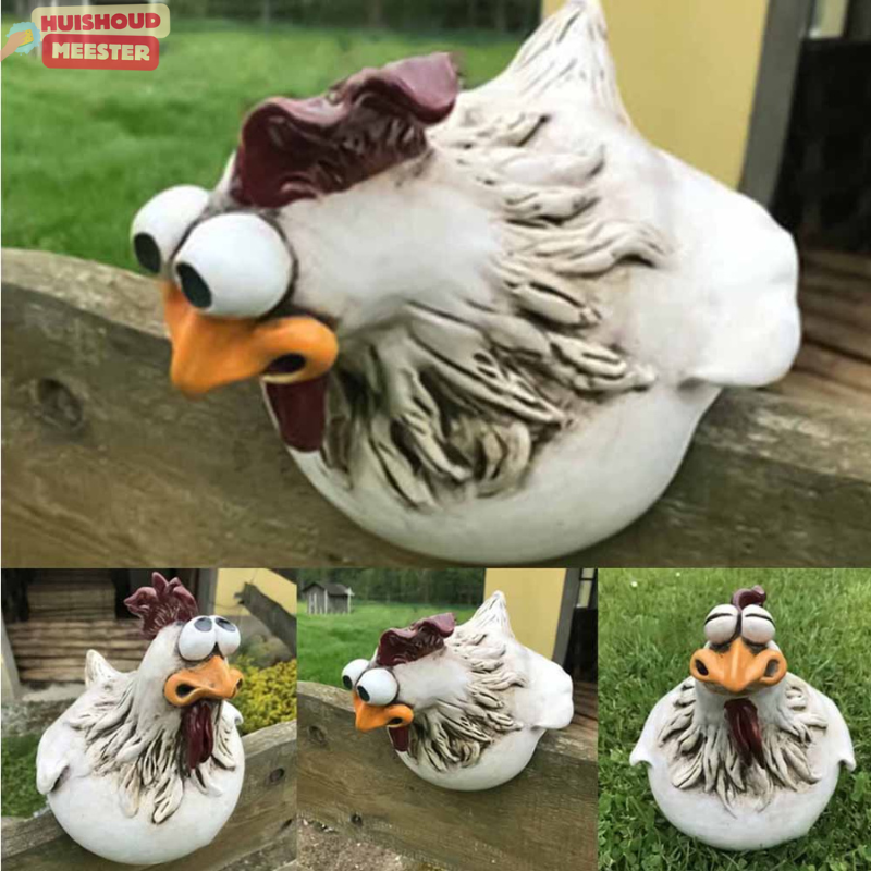 Outdoor garden chicken decoration