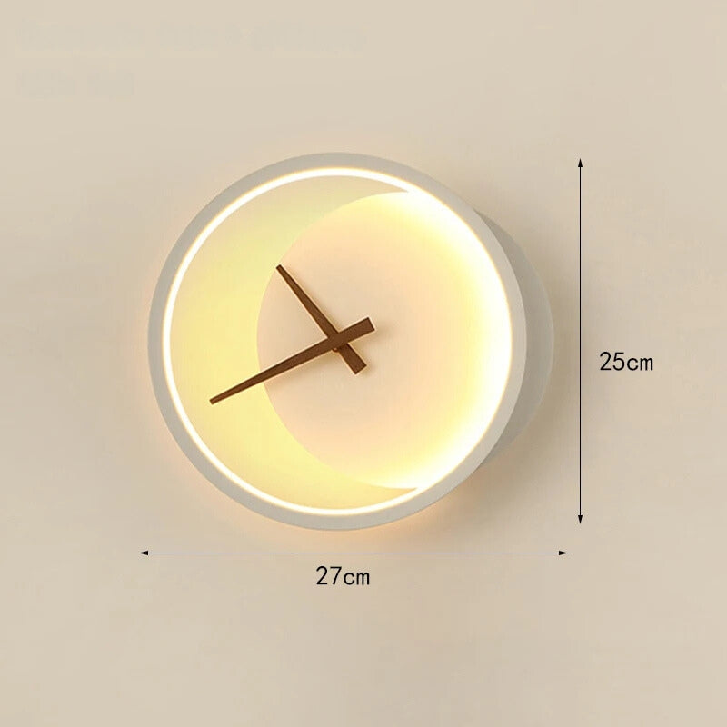 TimeGlow - Modern LED Wall Clock with LED Light