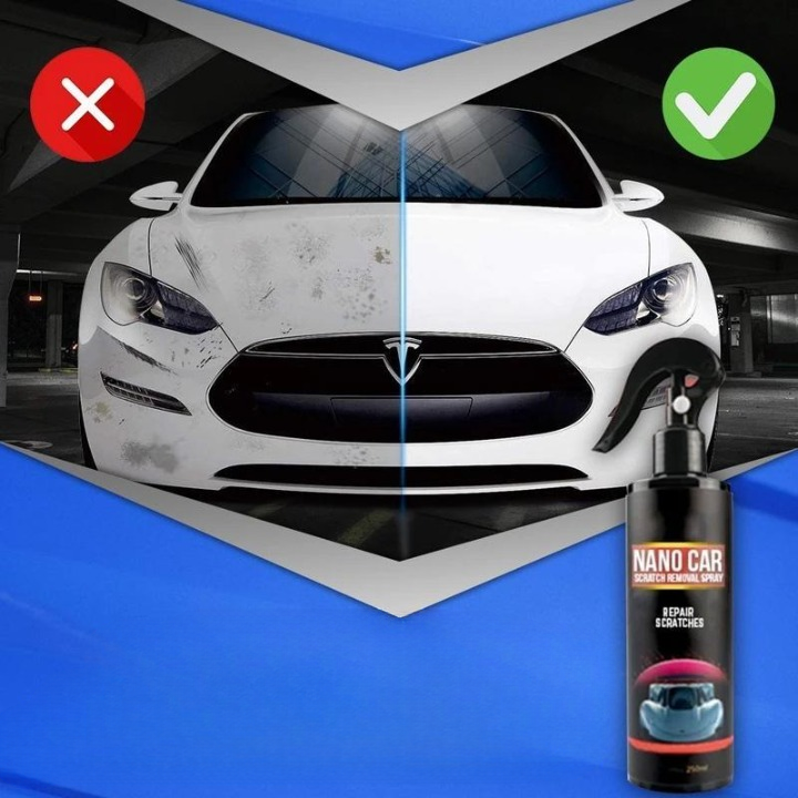 Nano spray for removal of car scratches