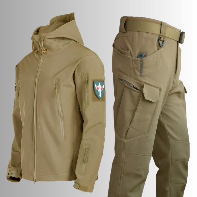 Tactical Softshell Jacket and Cargo Pants Set