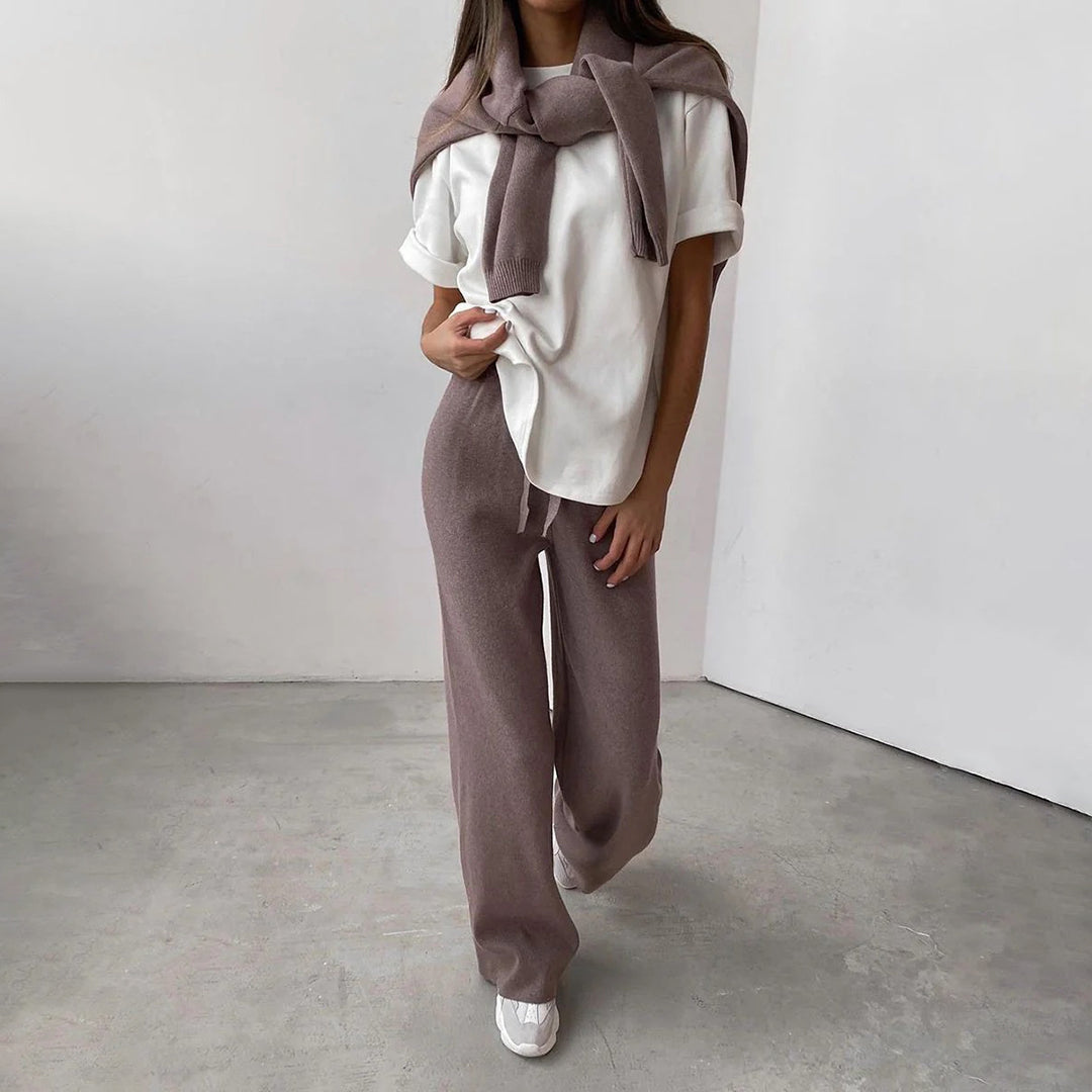 Nelfa | Cozy Turtleneck Sweater Set with Pants