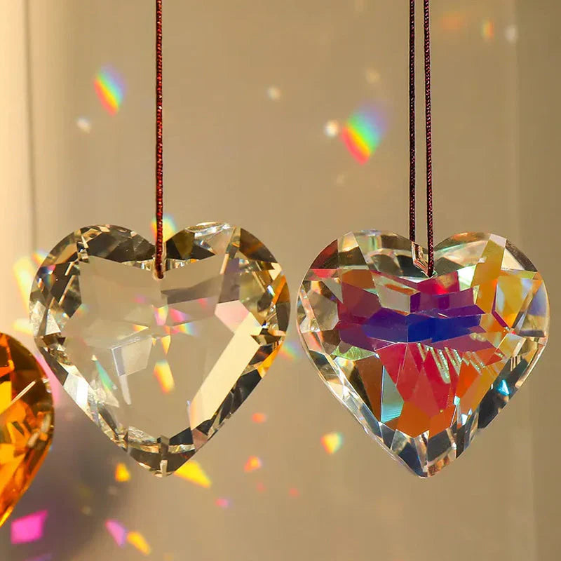 SunAura Heart-Shaped Suncatcher