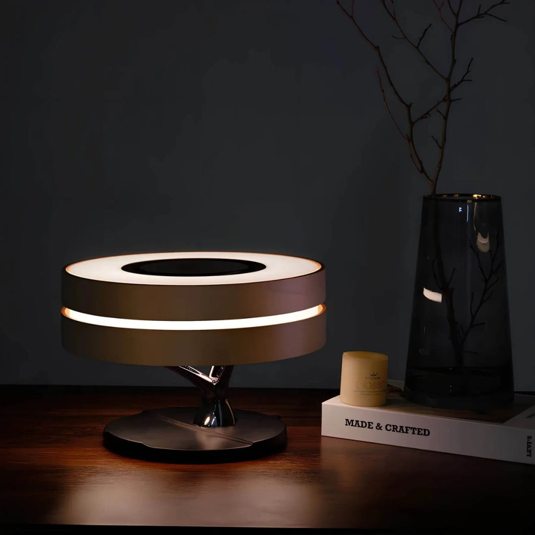 LumiNest LED Table Lamp – Warm Light and Minimalist Natural Design