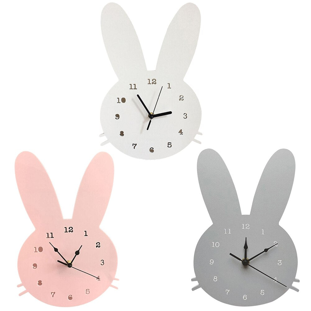 HopTock - Beautiful Rabbit Wall Clock for Playgrounds