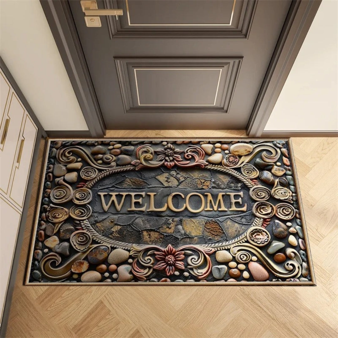 RetroWelcome – Vintage-inspired Doormat for a Stylish Entrance Area