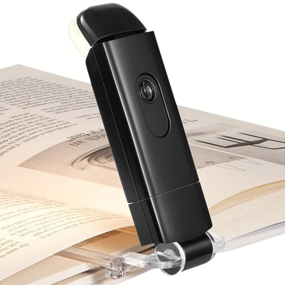 GlowClip - Portable LED Reading Lamp with Easy Clip-On Design