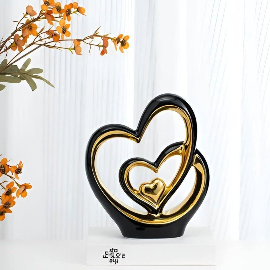 Elegant - Twin hearts timeless decoration