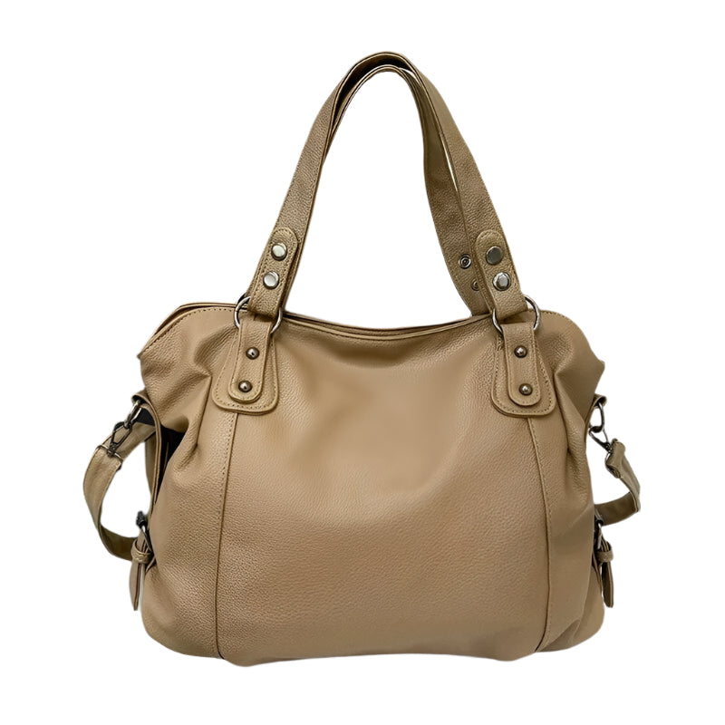Ethel - Uncomplicated Large Shoulder Bag with Studs