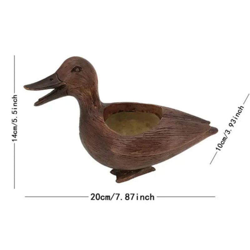 QuackBloom Ceramic Duck Planter