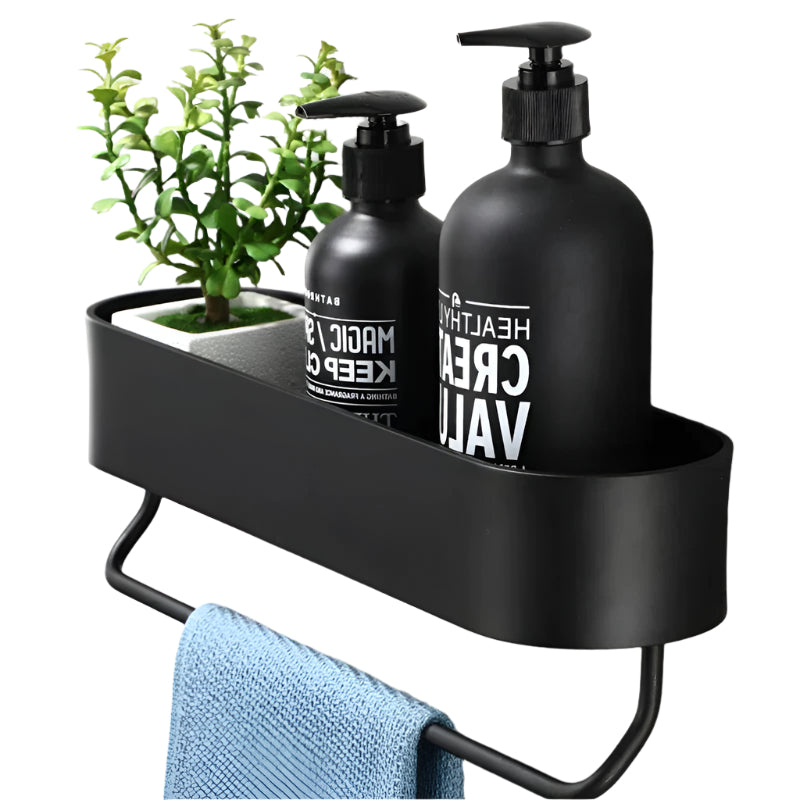 Elegant Bathroom Shelf with Towel Rack