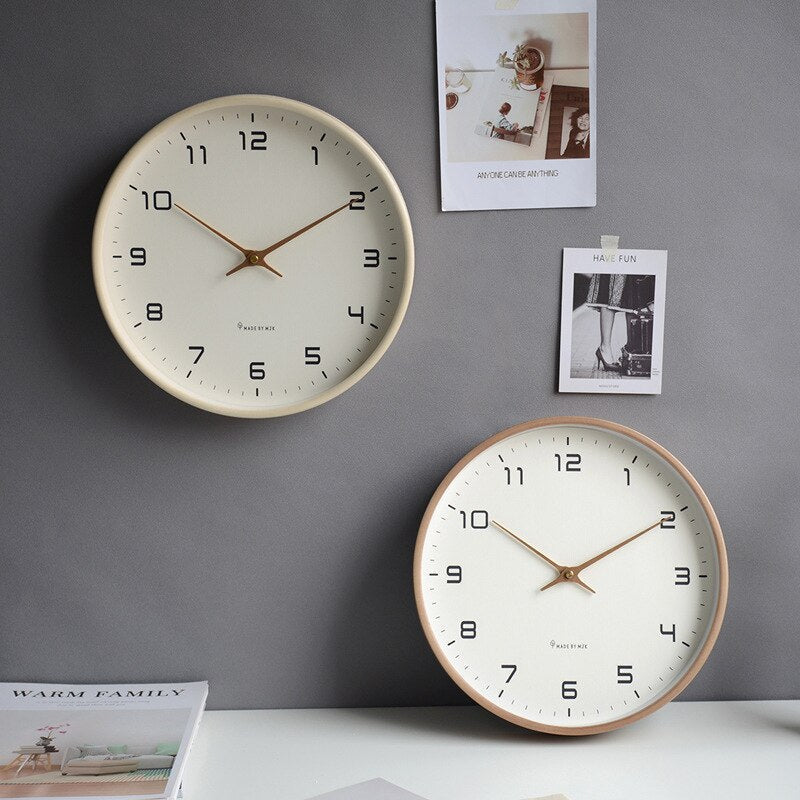 Scandinavian wooden wall clock