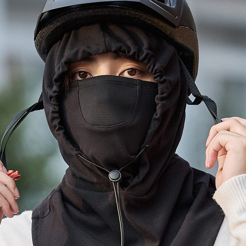 Cyclist - comfortable face mask with hood and neck warmer