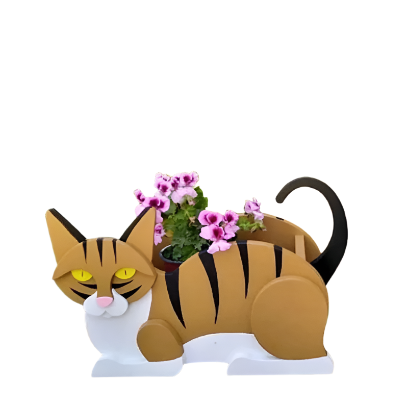 PurrPot Decorative Cat-Shaped Flower Pots