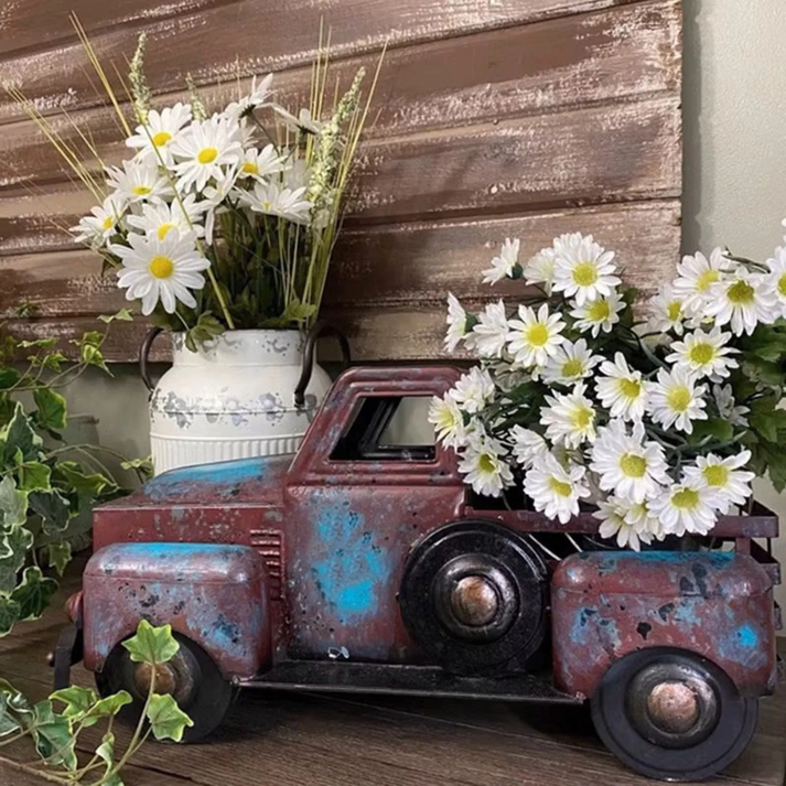 RusticHaul - Vintage Truck Decorative Potted Plants