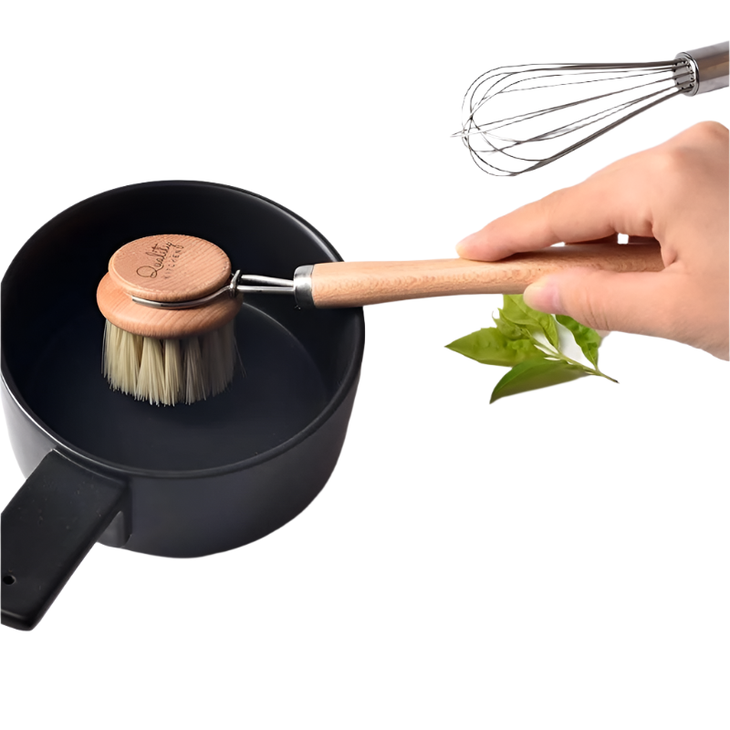ScrubNest Durable Dish Brush with Short Round Handle