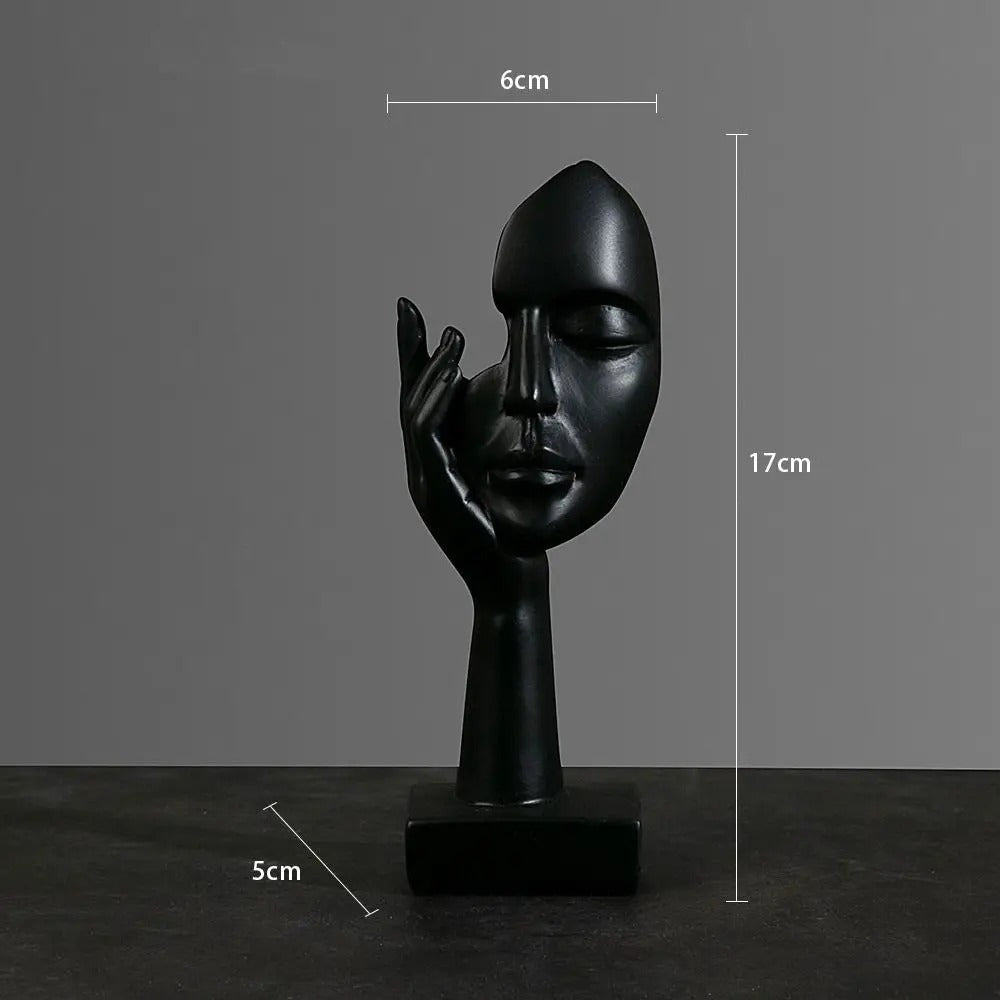 NordicMuse Abstract Face Sculpture