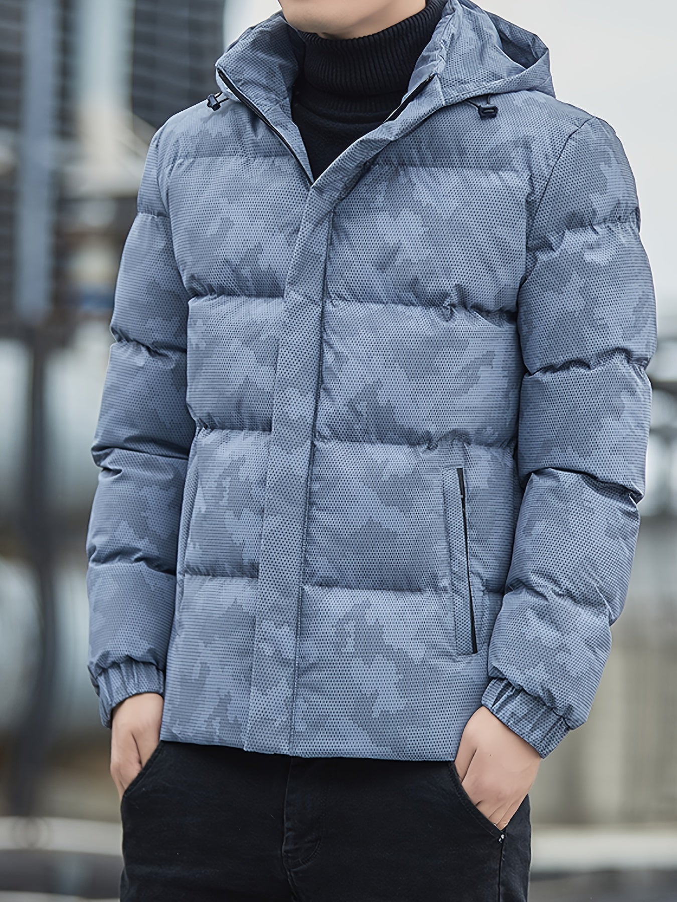 Nick | Hooded Puffer Jacket with Pockets