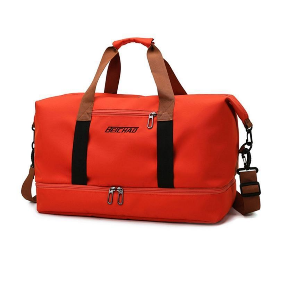 TravelMate Large Travel Bag with Multiple Compartments and Durable Zipper