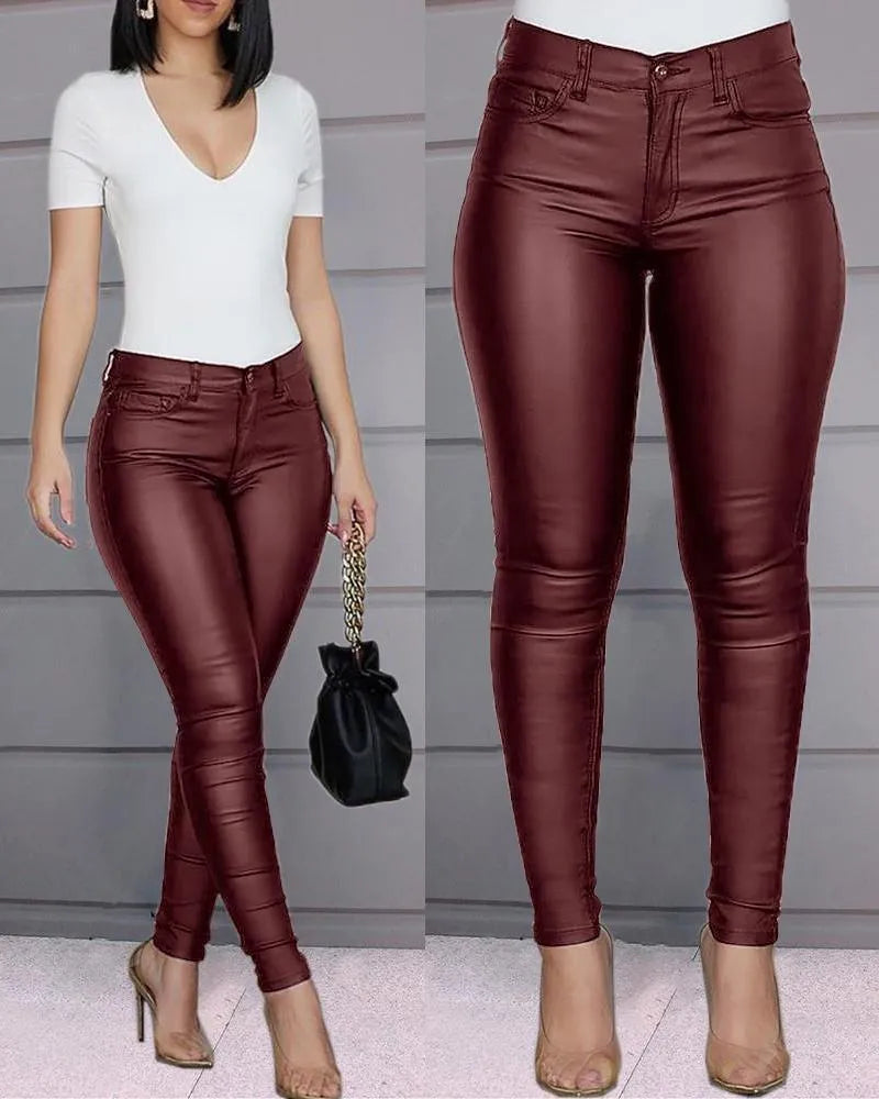 Sofie Comfortable Women's Full-Length Trousers with Elastic Waistband