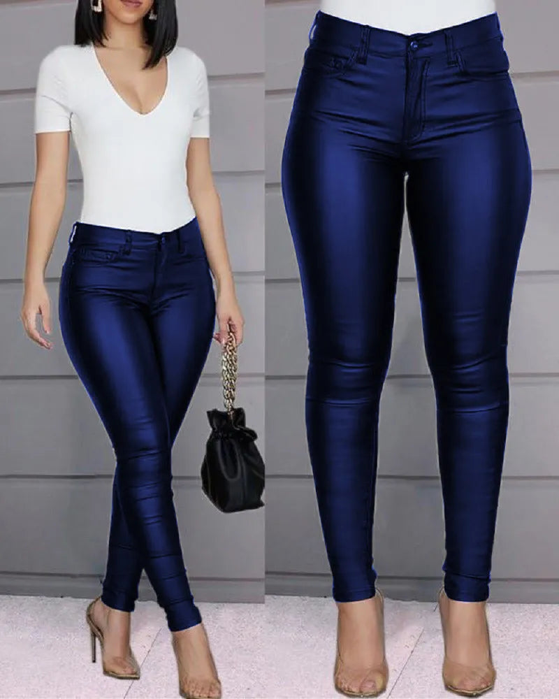 Sofie Comfortable Women's Full-Length Trousers with Elastic Waistband