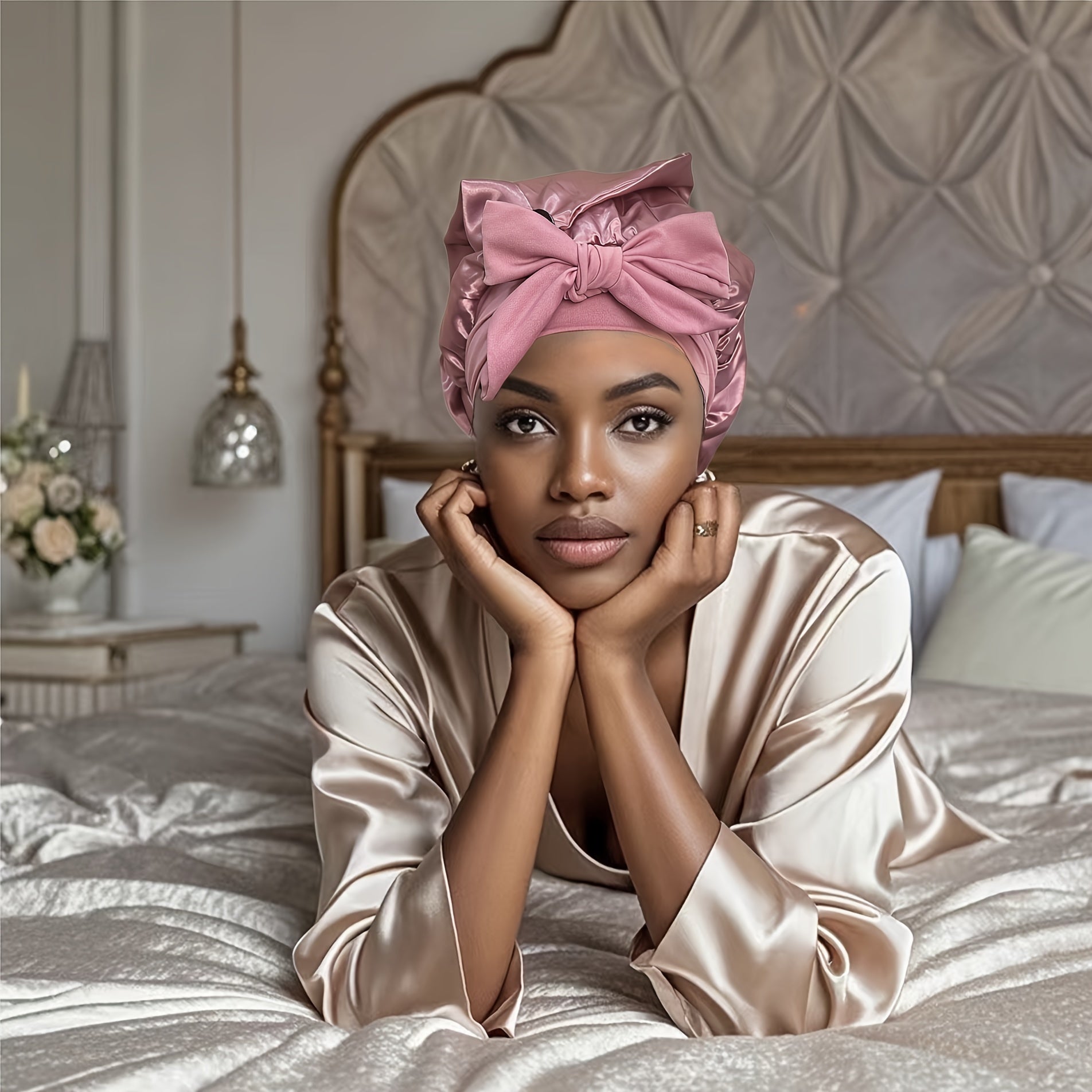 Isabelle Luxurious Satin Sleep Cap