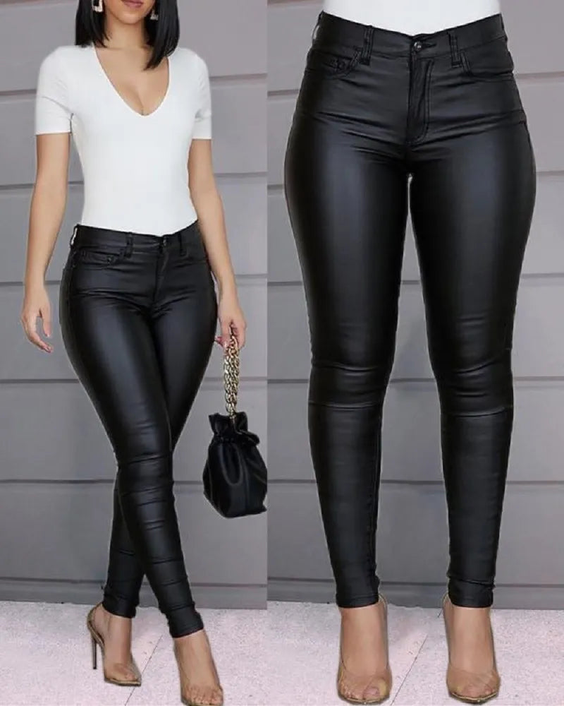 Sofie Comfortable Women's Full-Length Trousers with Elastic Waistband