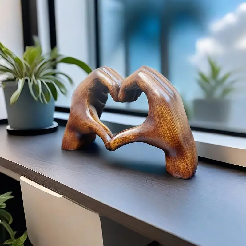 Lovenest Elegant resin sculpture - symbol of love and devotion