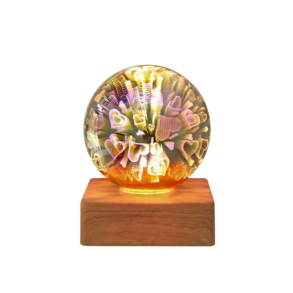 GlowSphere USB Crystal Ball Lamp - Magical Atmosphere in the Bedroom