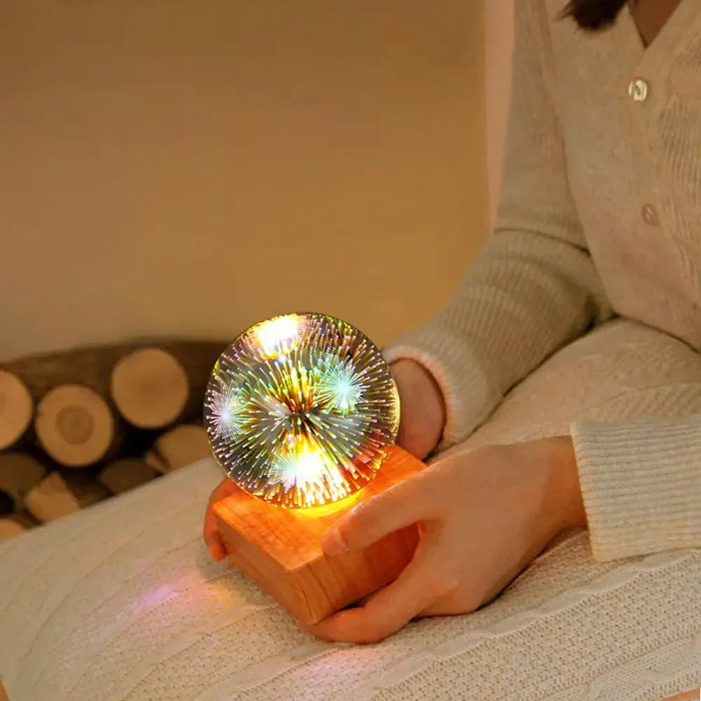 GlowSphere USB Crystal Ball Lamp - Magical Atmosphere in the Bedroom