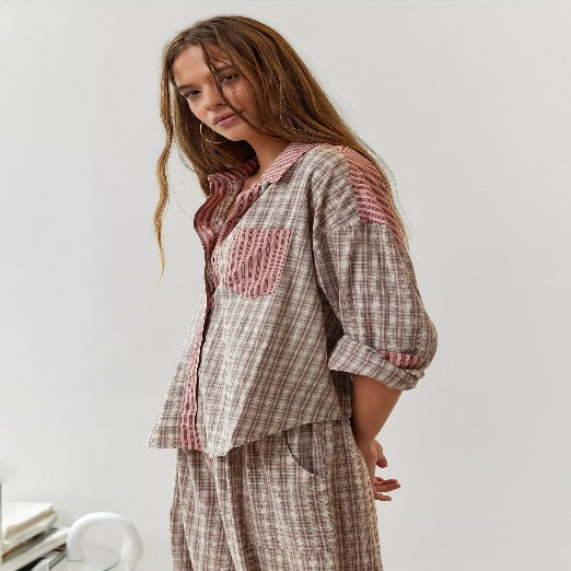 Orlyn | Cozy Long Sleeve and Loose Pajama Set for Night