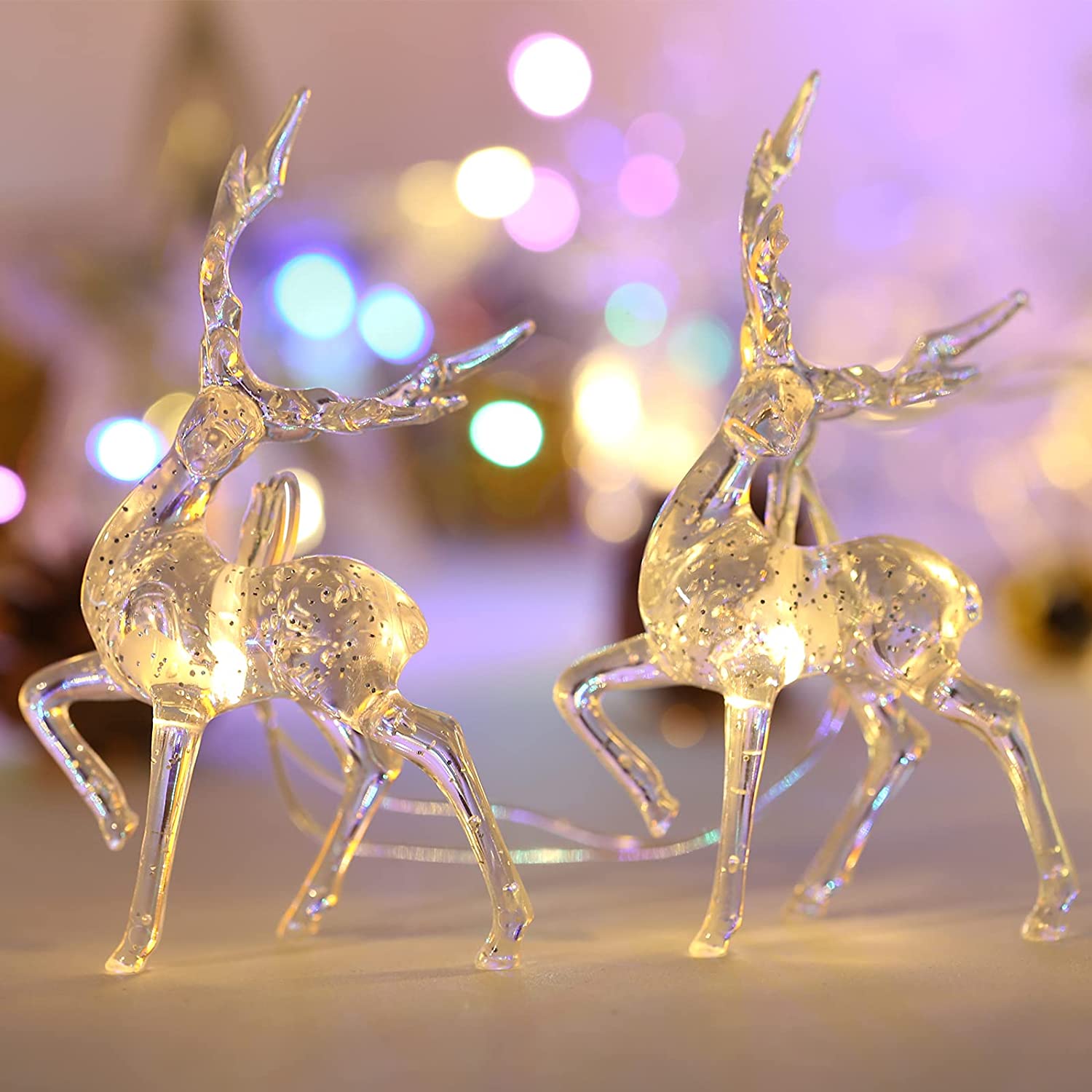 GlowingReindeers - 1.5M LED Christmas Lights for Reindeer