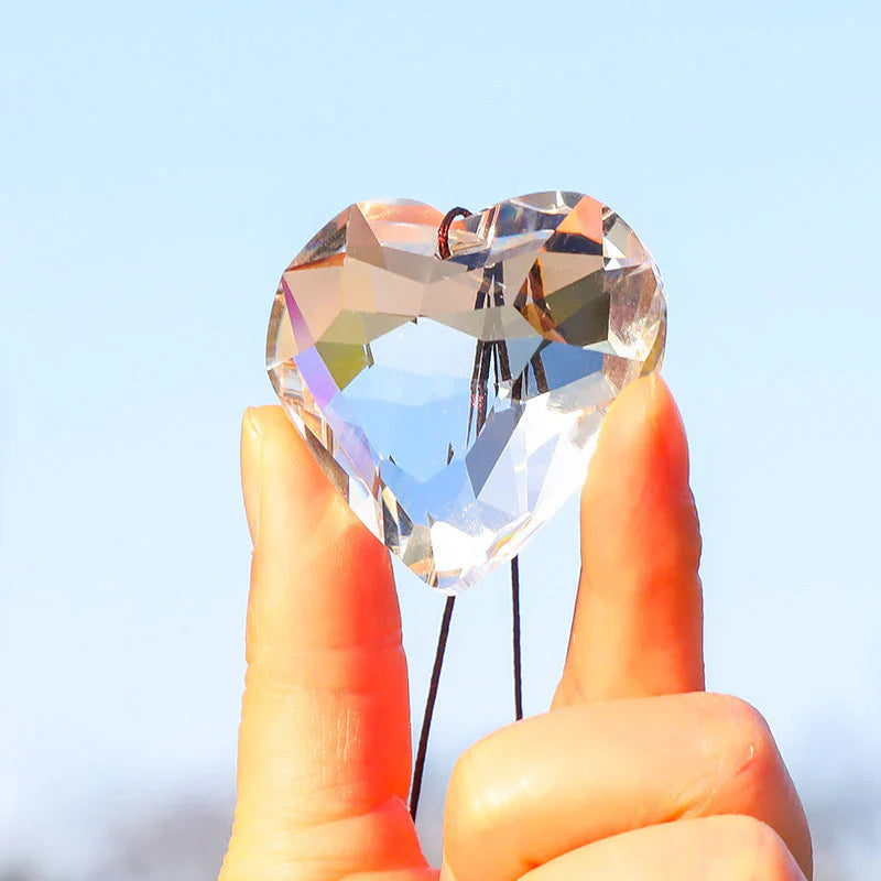 SunAura Heart-Shaped Suncatcher