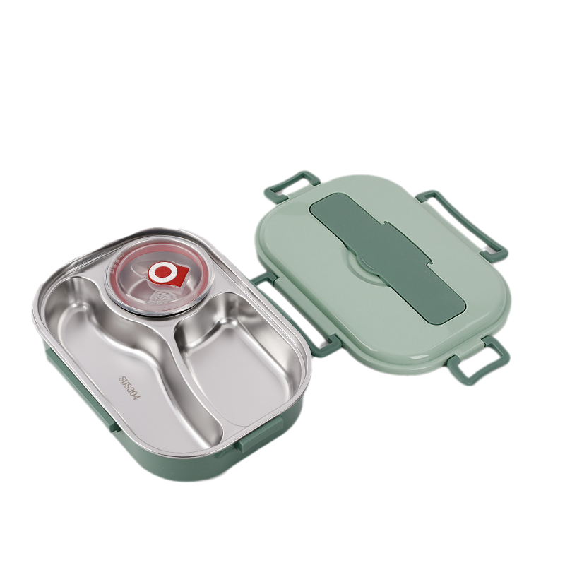 Interior lunch box in stainless steel