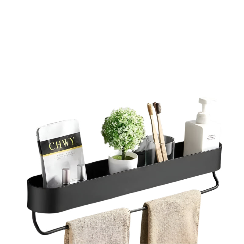 Elegant Bathroom Shelf with Towel Rack