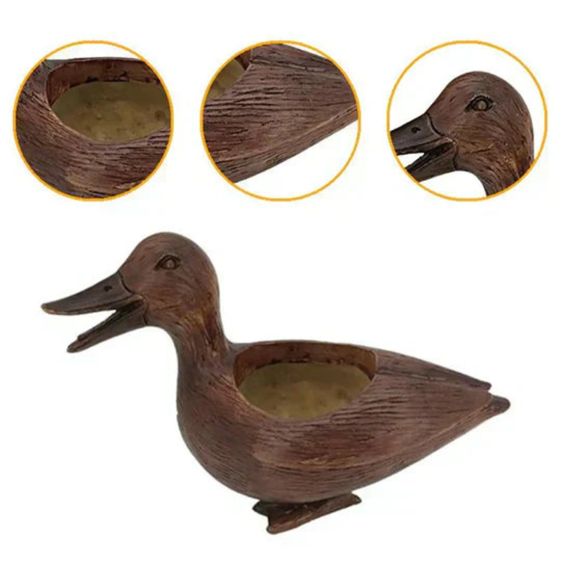 QuackBloom Ceramic Duck Planter