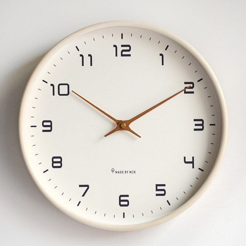 Scandinavian wooden wall clock