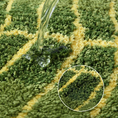 LeafLuxe - Oval Doormat Nature-Inspired Rug