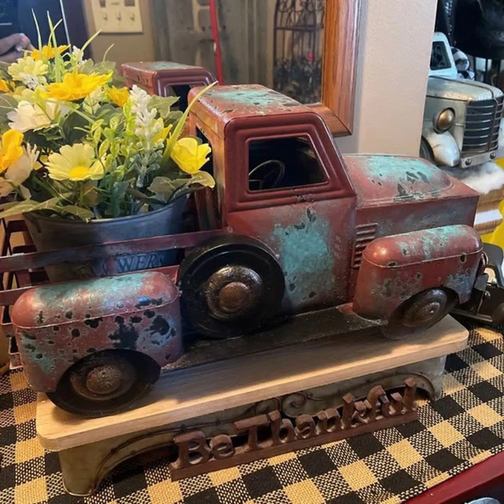 RusticHaul - Vintage Truck Decorative Potted Plants