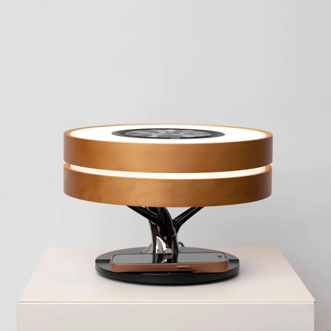 LumiNest LED Table Lamp – Warm Light and Minimalist Natural Design