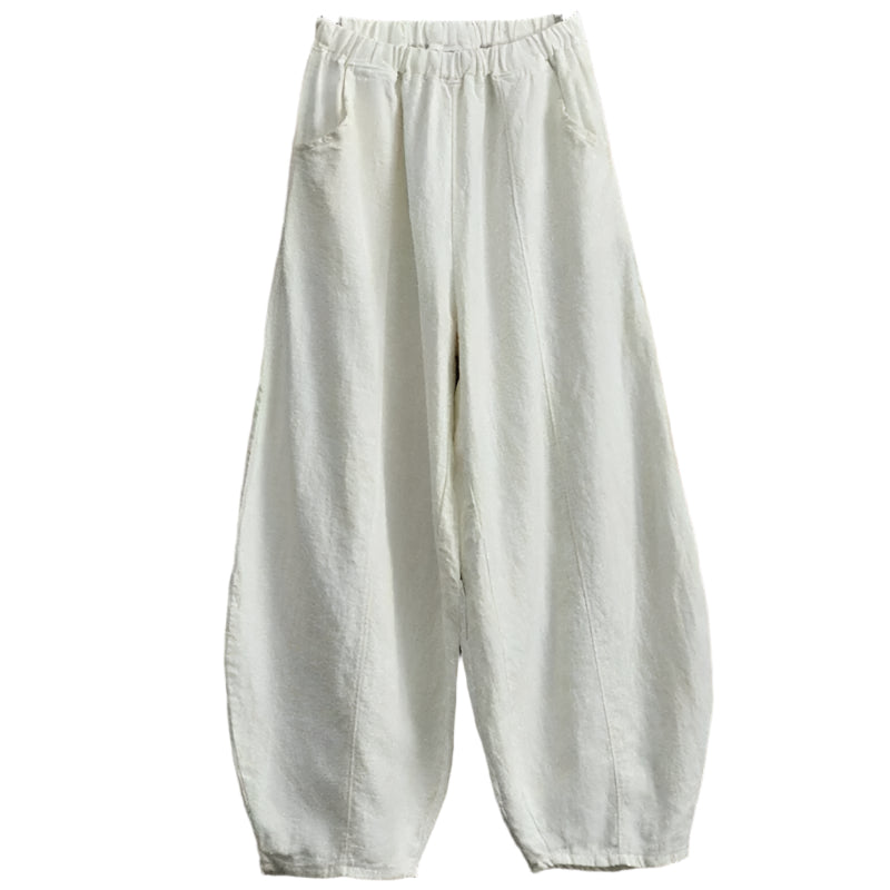 Lina Relaxed Wide-Leg Trousers with Pockets