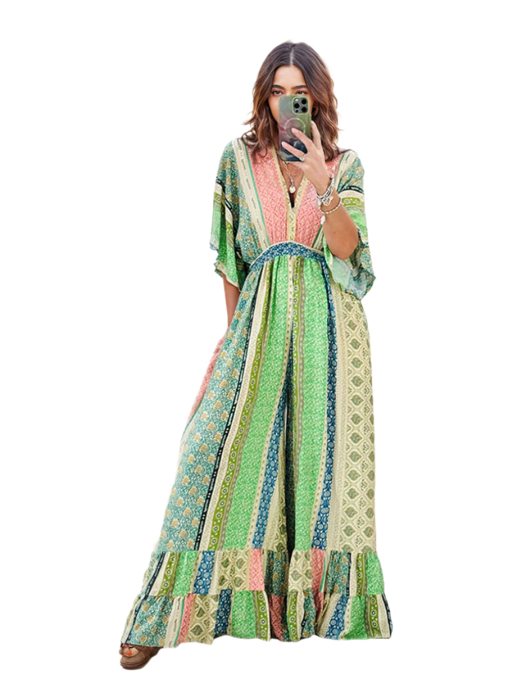 Alina Boho Jumpsuit – Comfortable Women's Jumpsuit in Bohemian Style