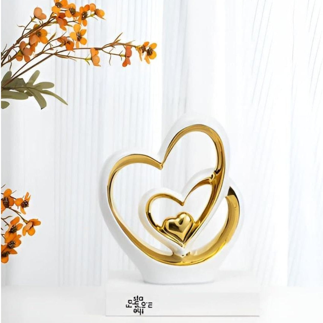 Elegant - Twin hearts timeless decoration